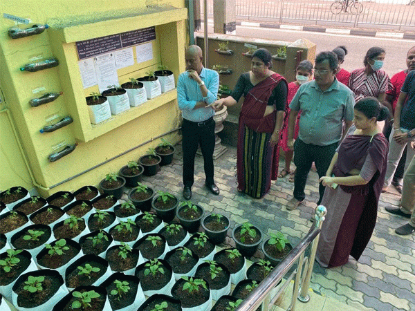දෙහිවල ගෙවතු වගා දිසාපතිතුමාගේ නිරීක්ෂණයට